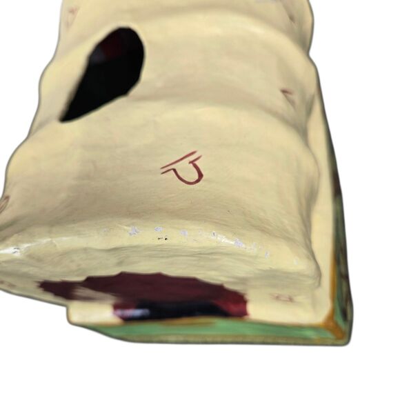 CLAY ART Covered Wagon Hand Painted Papier Mache Tissue Dispenser Box Cover - Picture 12 of 15